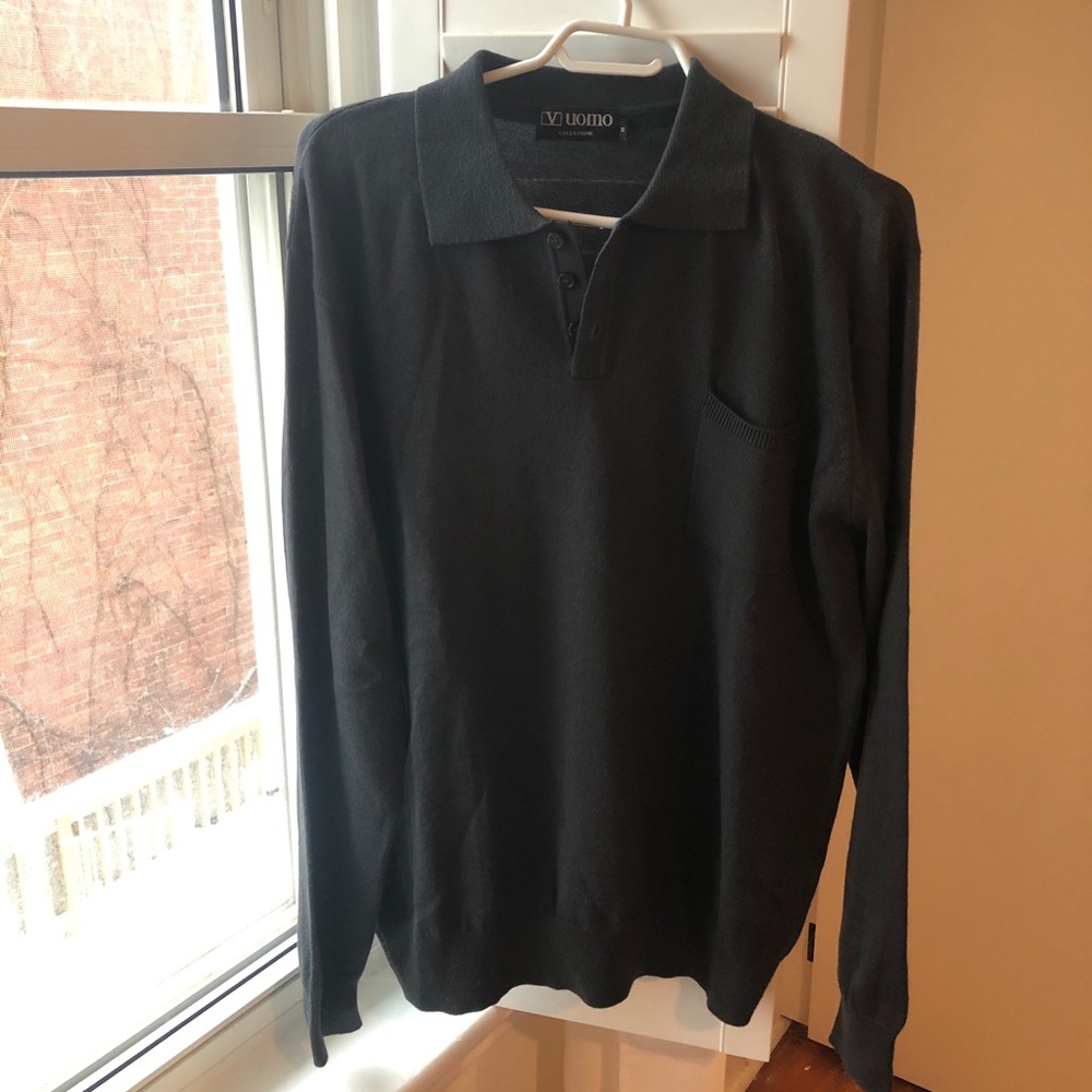 UOMO long sleeve polo shirt